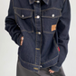 Dark Blue Stitch Denim Jacket YLS0901
