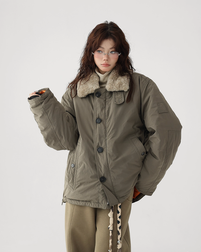 Fur Collar Military Jacket ACS0301