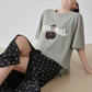 Cherry Print Short-Sleeve T-Shirt  FER0265