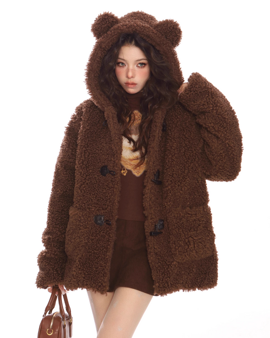 Bear Fluffy Boa Jacket BGS0008