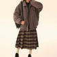 Big Plaid Long Skirt EZK0037