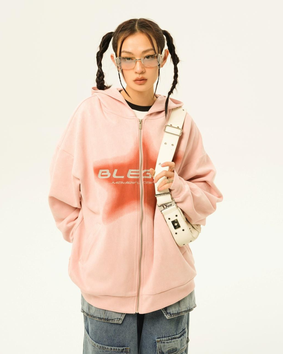 Street Loose Zip Hoodie EZK0010