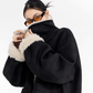 Stand Collar Mouton Coat ICM0106