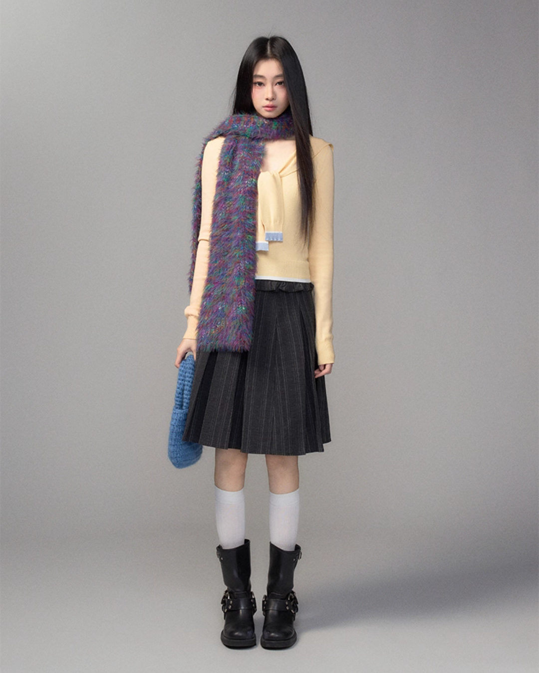 College Style Pleated Skirt TRK0003