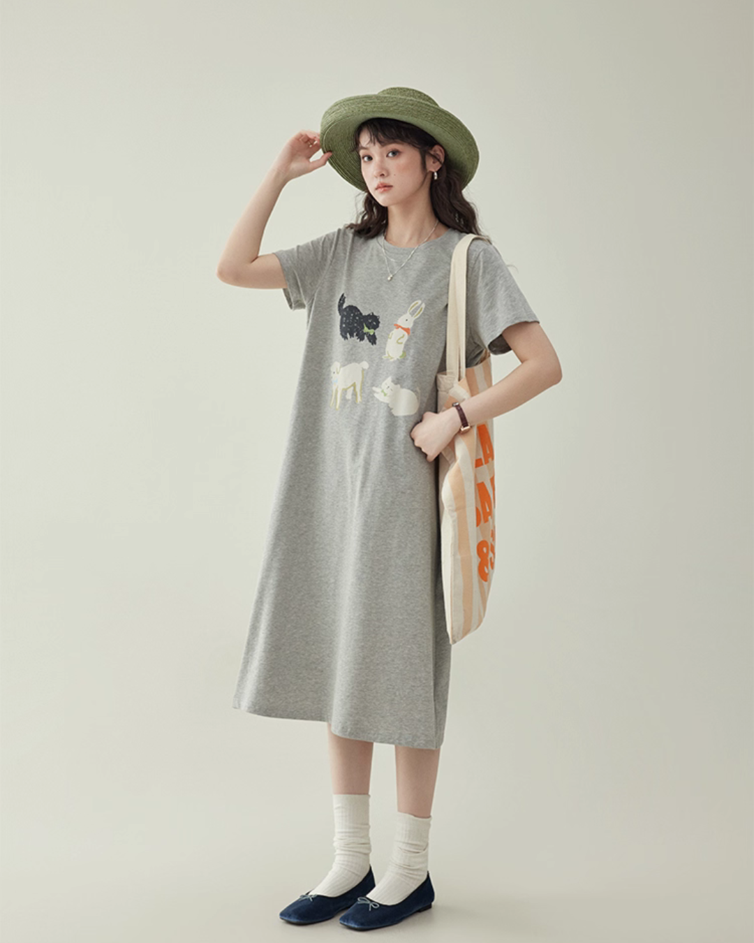 Animal Print T-Shirt Dress AMU0034