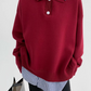 Polo Neck Layered Knit YLS0674