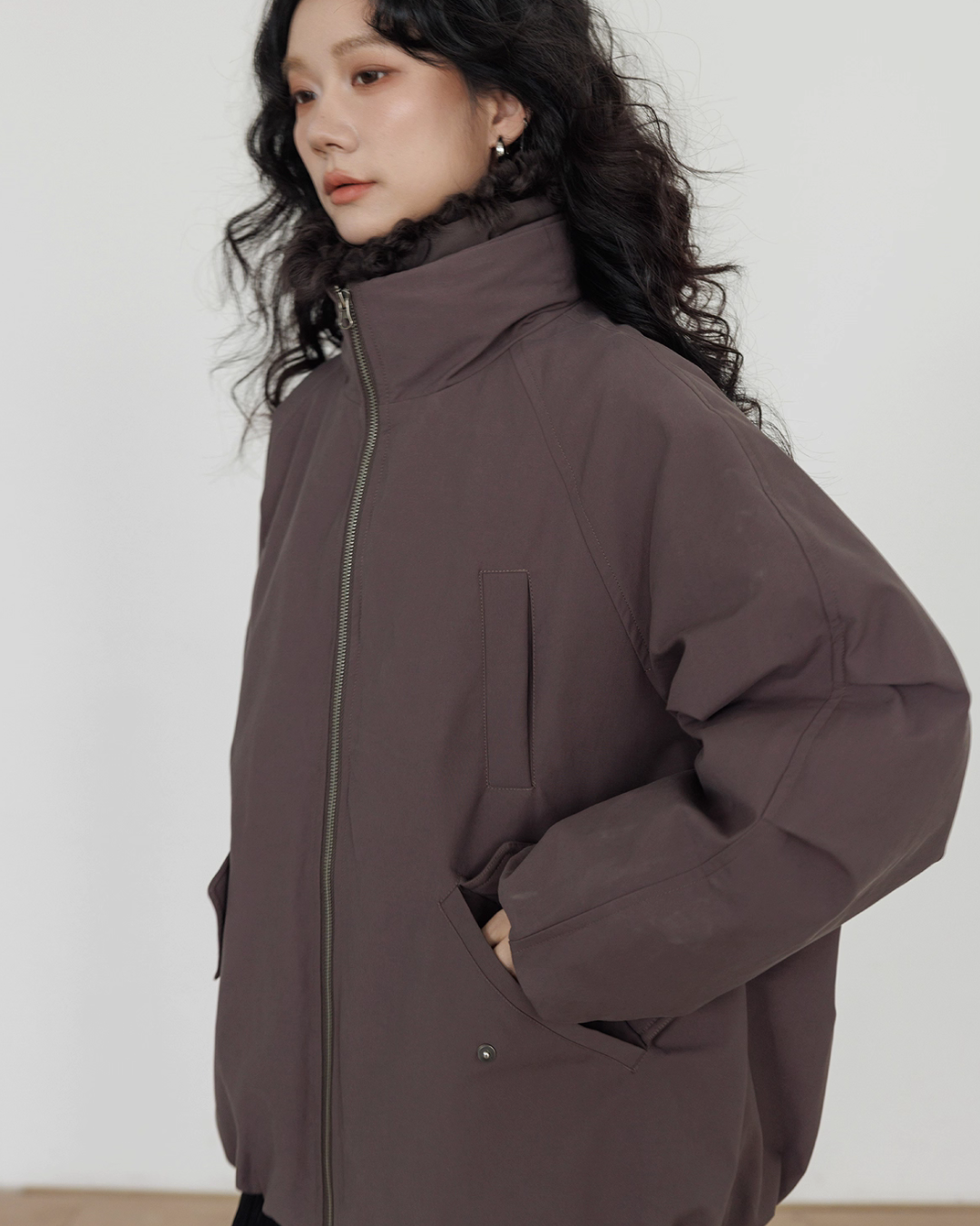 Wool Collar Vintage Jacket VAS0173