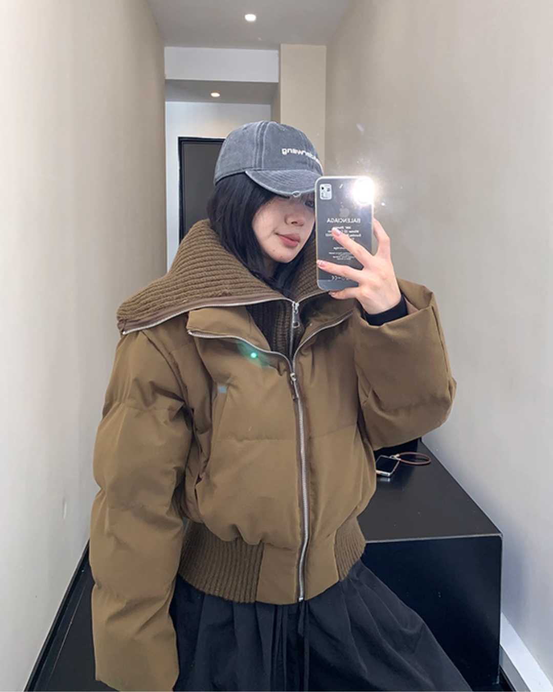 Boa Collar Down Jacket YLS0986