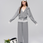 Double Zip Hood Jacket / Frill Docking Sweatpants ASG0017