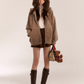 Leopard Print Knit Cardigan ASG0057