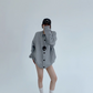 Round Neck Loose Cardigan YLS0891