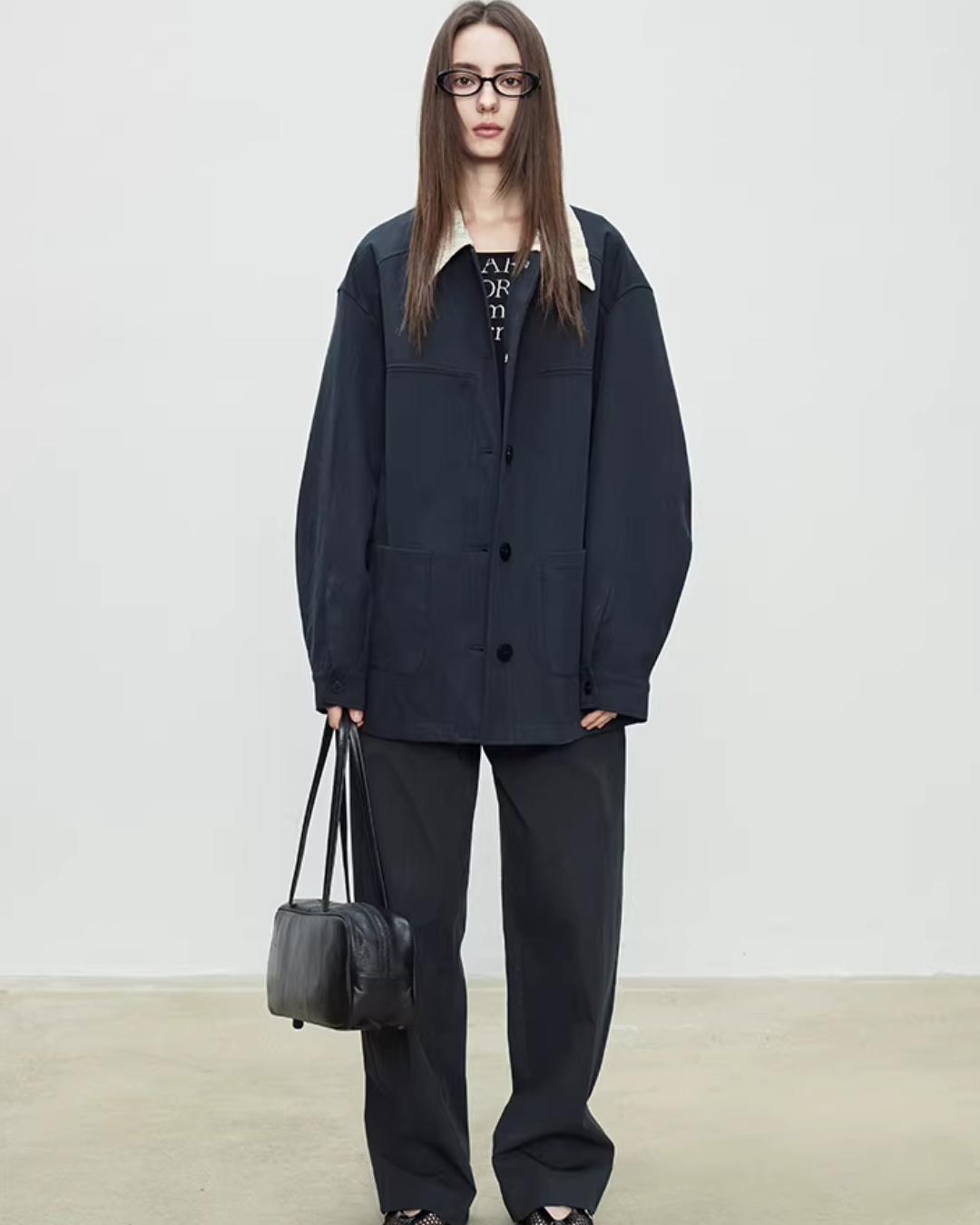 Patchwork Mid-Length Trench Coat TEO0008