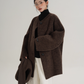 Scarf Design Wool Coat SRS0375