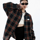 Loose Plaid Long Sleeve Shirt ICM0012