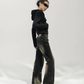 Graffiti Contour Denim Pants ACS0368