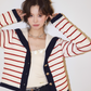 Stripe Retro Collar Knit ASG0054