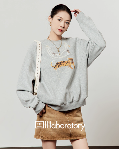 Leopard Print Loose T-Shirt LLA0546