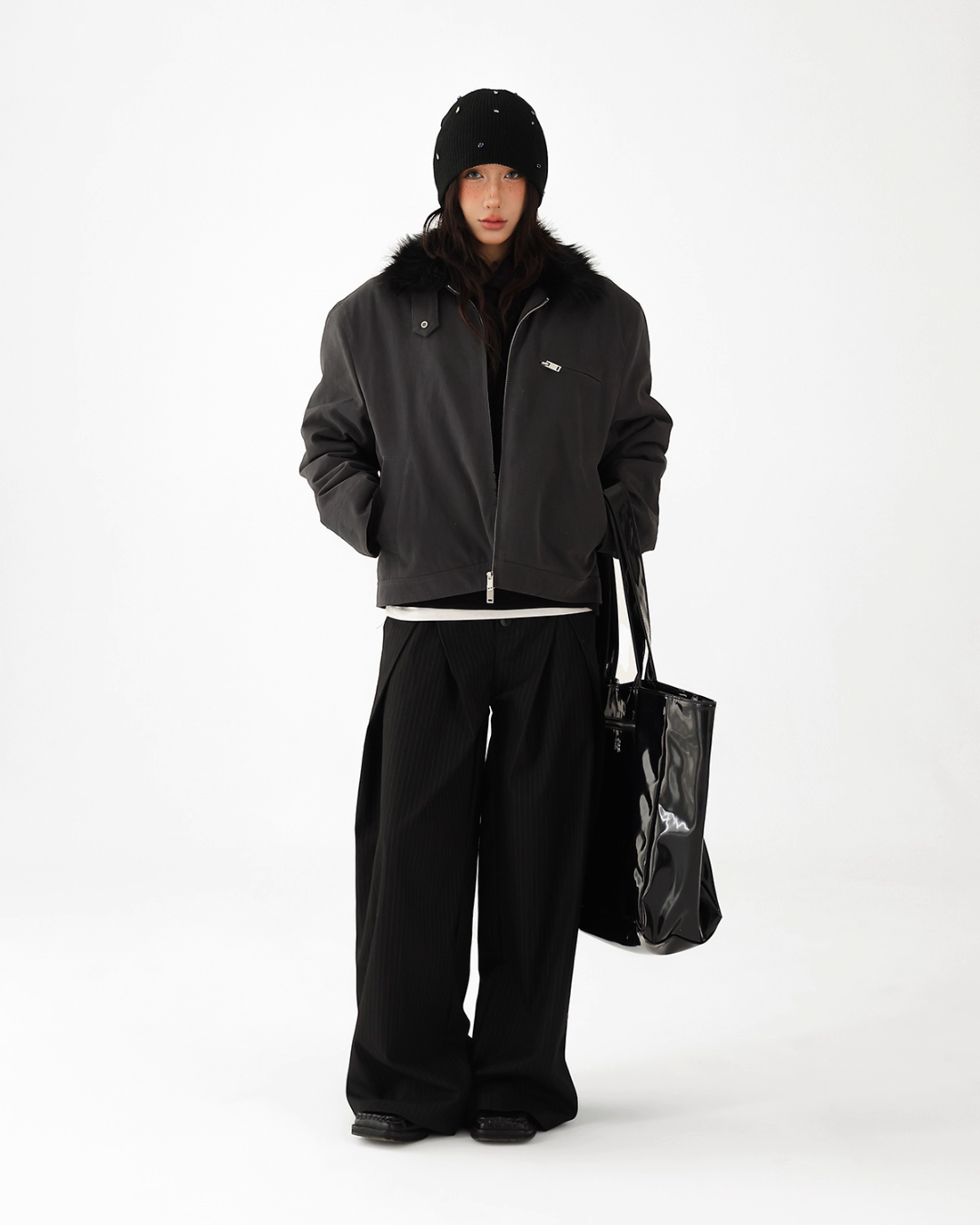 Fur Collar Quilted Jacket ACS0340