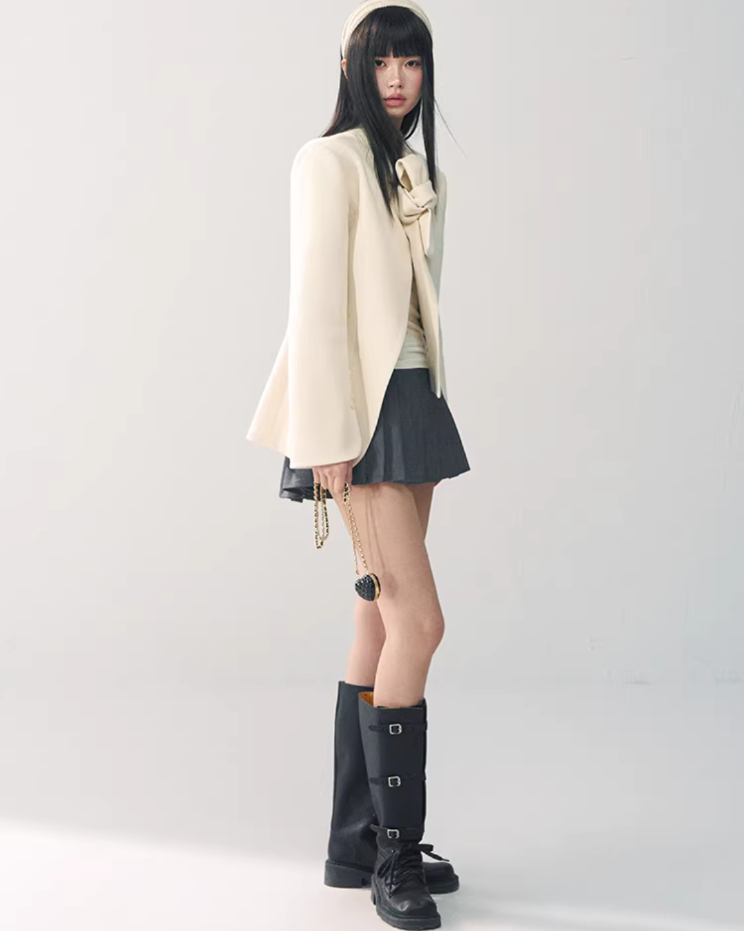 Wool Bow Blazer Jacket RCR0014