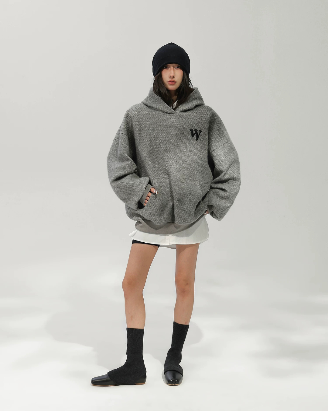 Wool Oversized Pullover Hoodie ACS0384