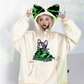 Cat Ear Print Sweatshirt Hoodie PPK0110