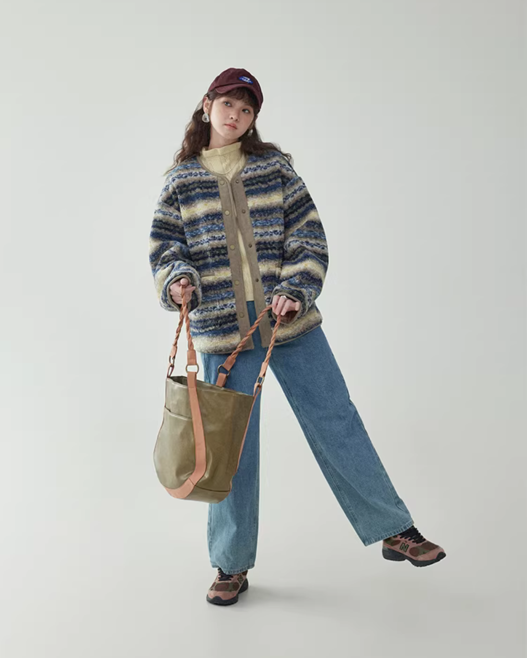 Ethnic Pattern Knit Jacket AMU0044
