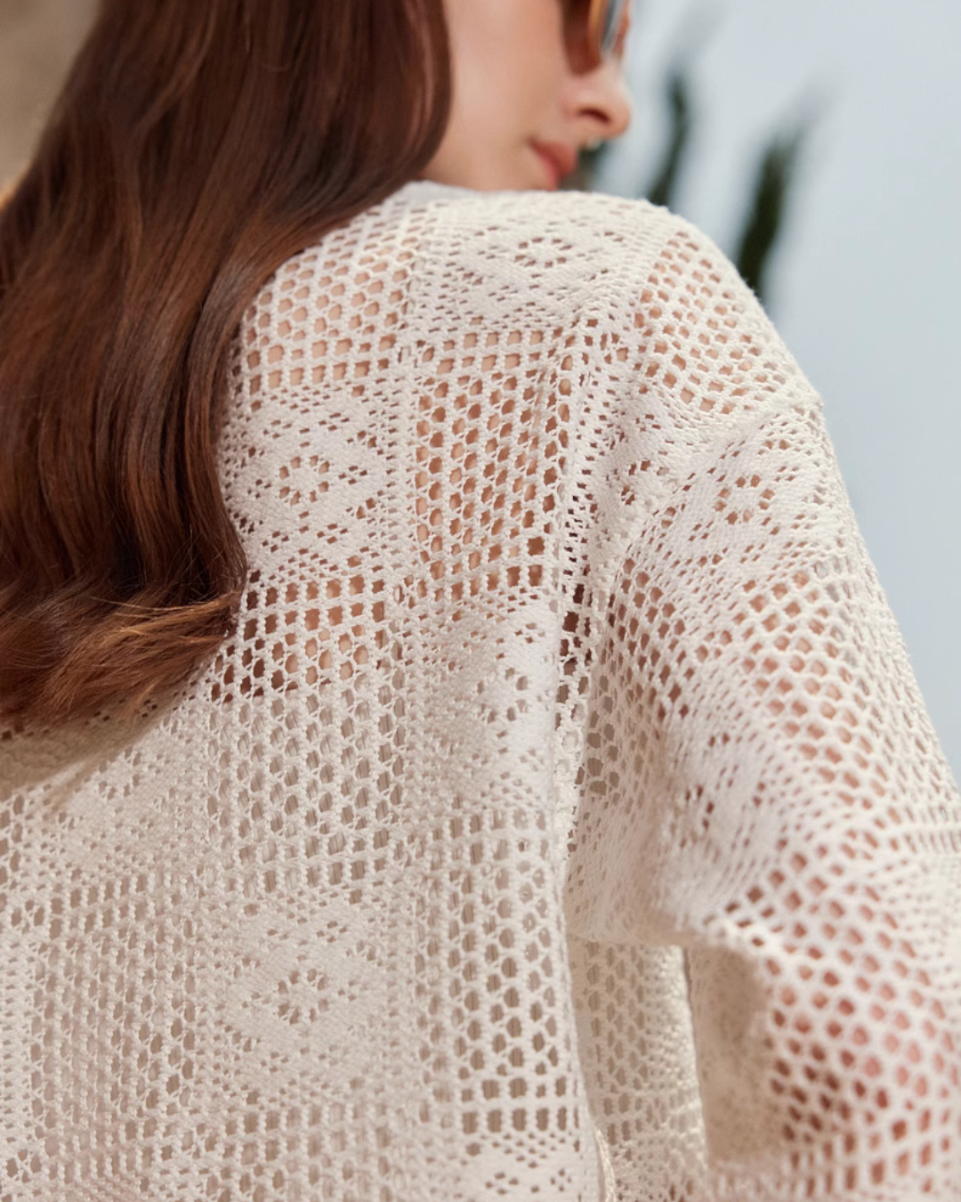 Lace Up Knit Top ELE0012