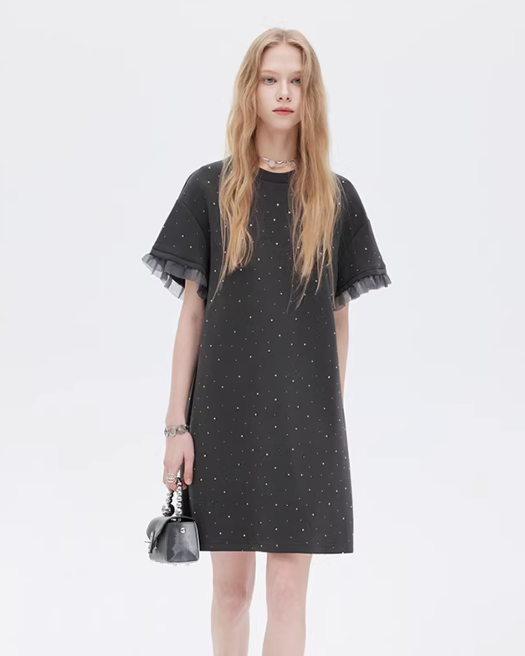 Sparkly T-Shirt Dress SHN0025