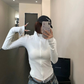 Cropped Slim Zip Jacket YLS1049