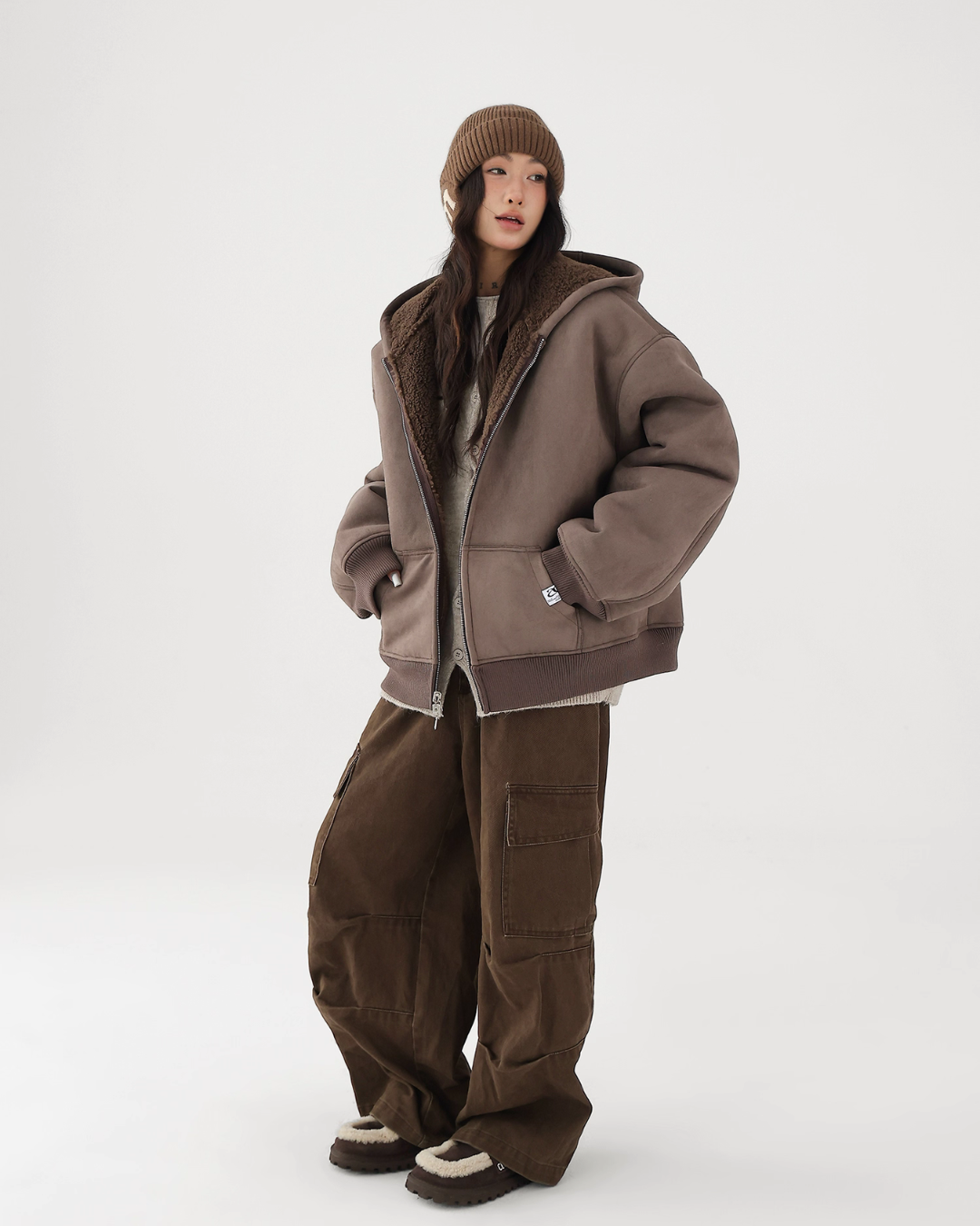 Reversible Nylon Boa Jacket ACS0307