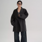 Stand Collar Mid-Length Coat SRS0355