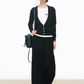 Two Piece Long Sleeve Top / Knit Wide Pants WEO0068