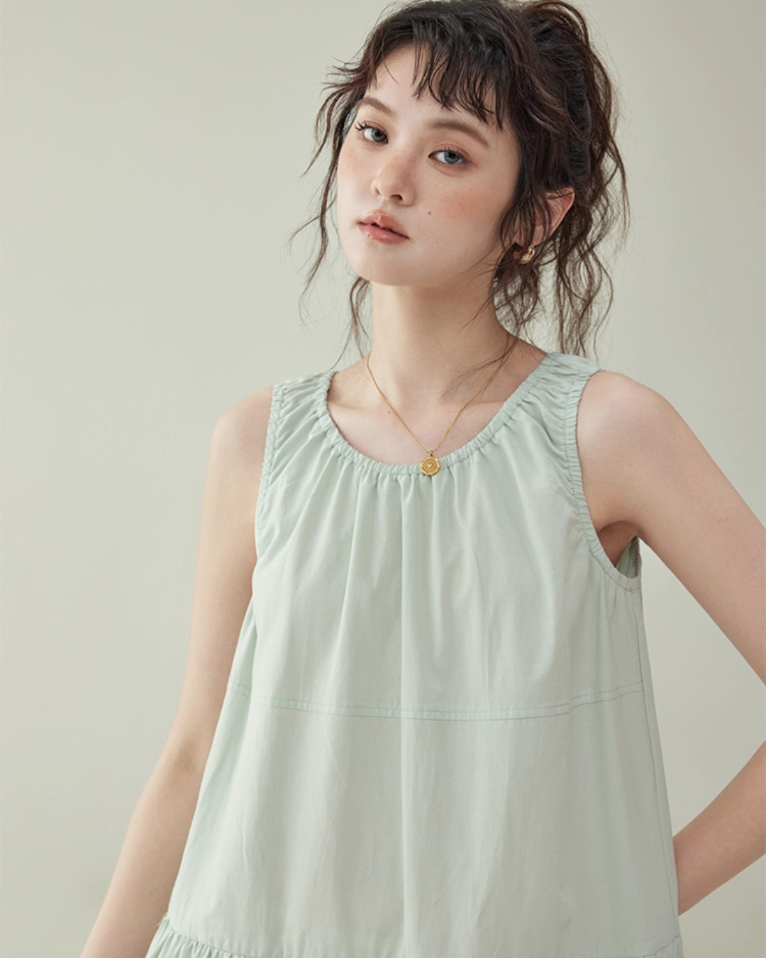 Balloon Sleeveless Dress AMU0039