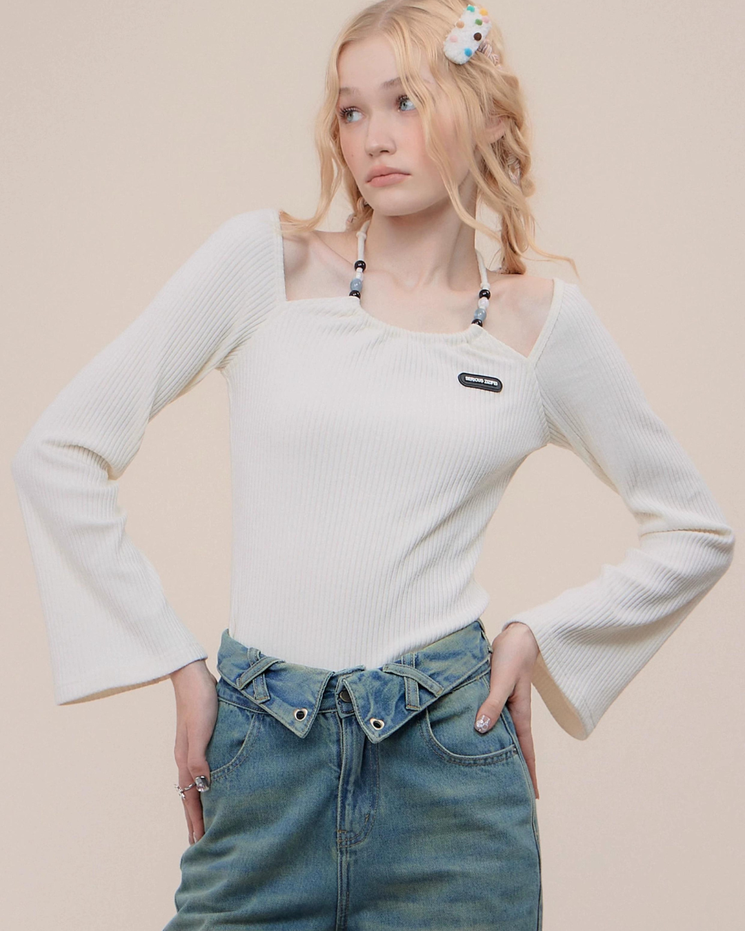 Retro Holter Neck Slim Sweater ZZF0303