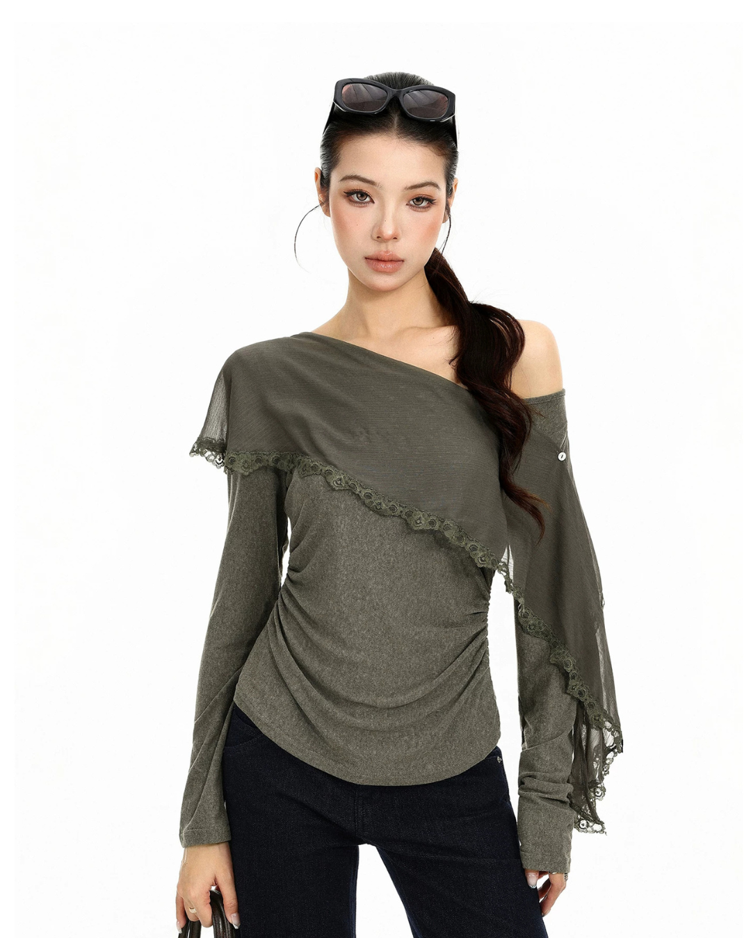 Off-Shoulder Long-Sleeve Top BGS0051