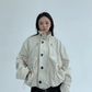 Stand Collar Balloon Sleeve Jacket YLS0921