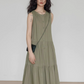 Tiered Gathered Long Dress VAS0119