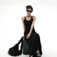 Street Slim Black Camisole Dress SRS0001