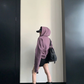 Patch Embroidered Distressed Hoodie  YLS1047