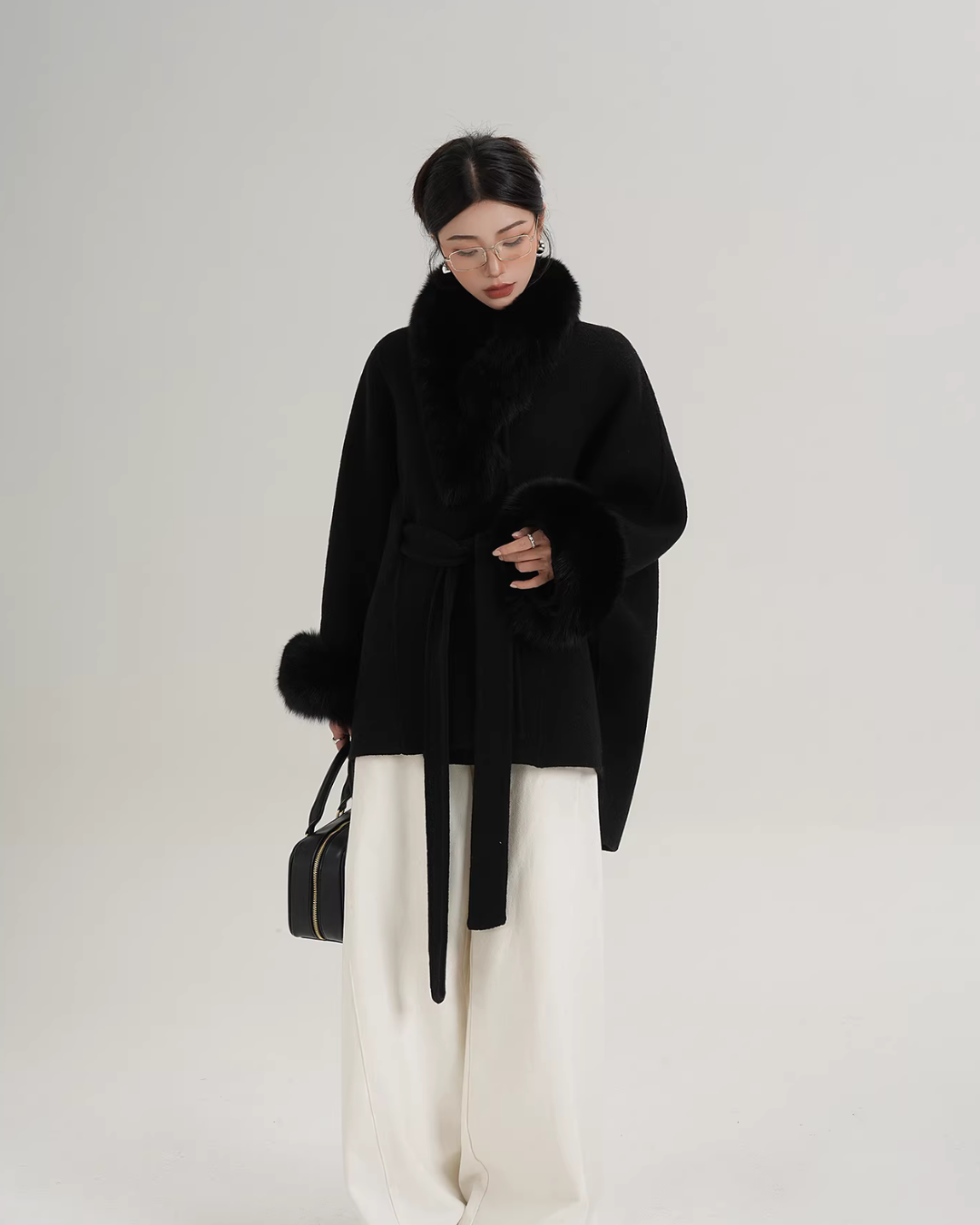 Fur Collar Cape Coat SRS0400
