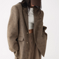 Retro Casual Gold Brown Blazer ACS0237