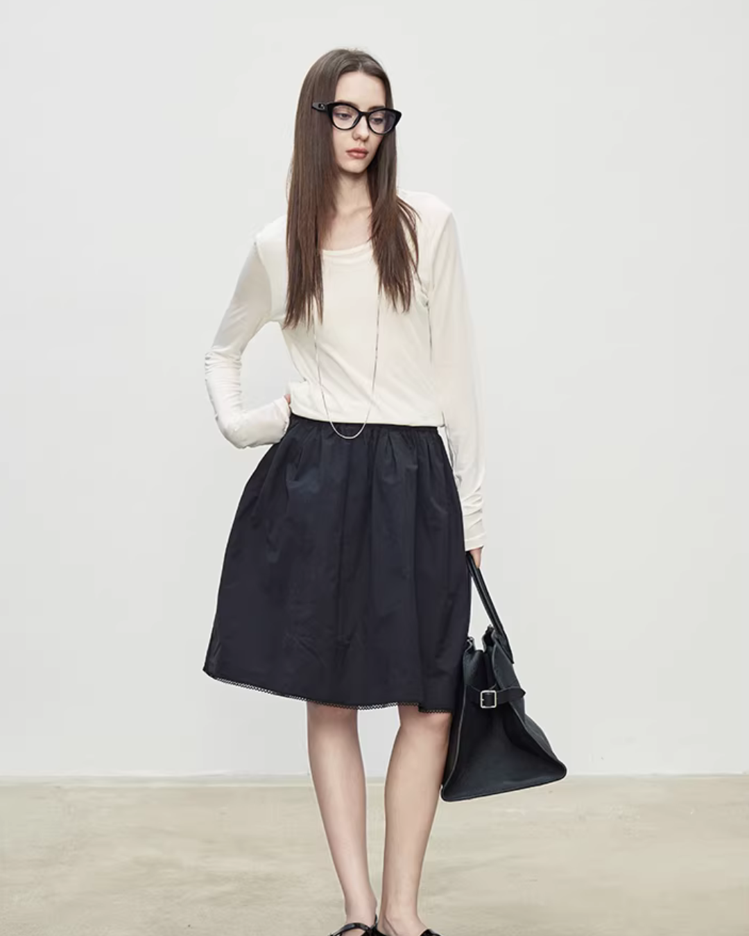 Retro Puffy Half Skirt TEO0006