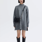 Mock Neck Knit Dress SHN0016