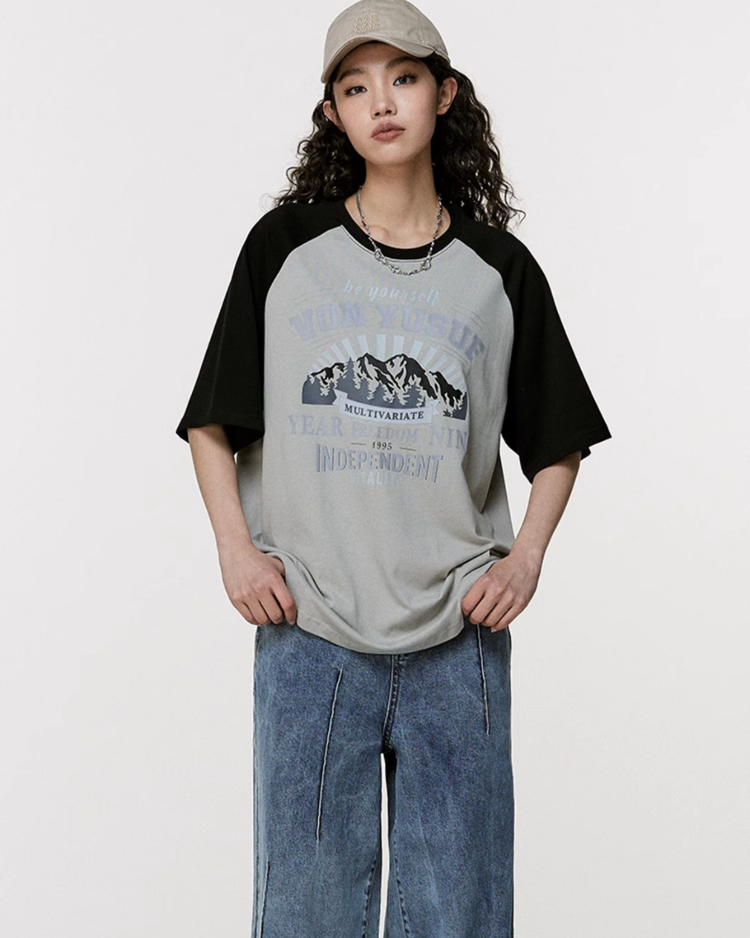 Retro Ragglan Sleeve T-Shirt VNY0010