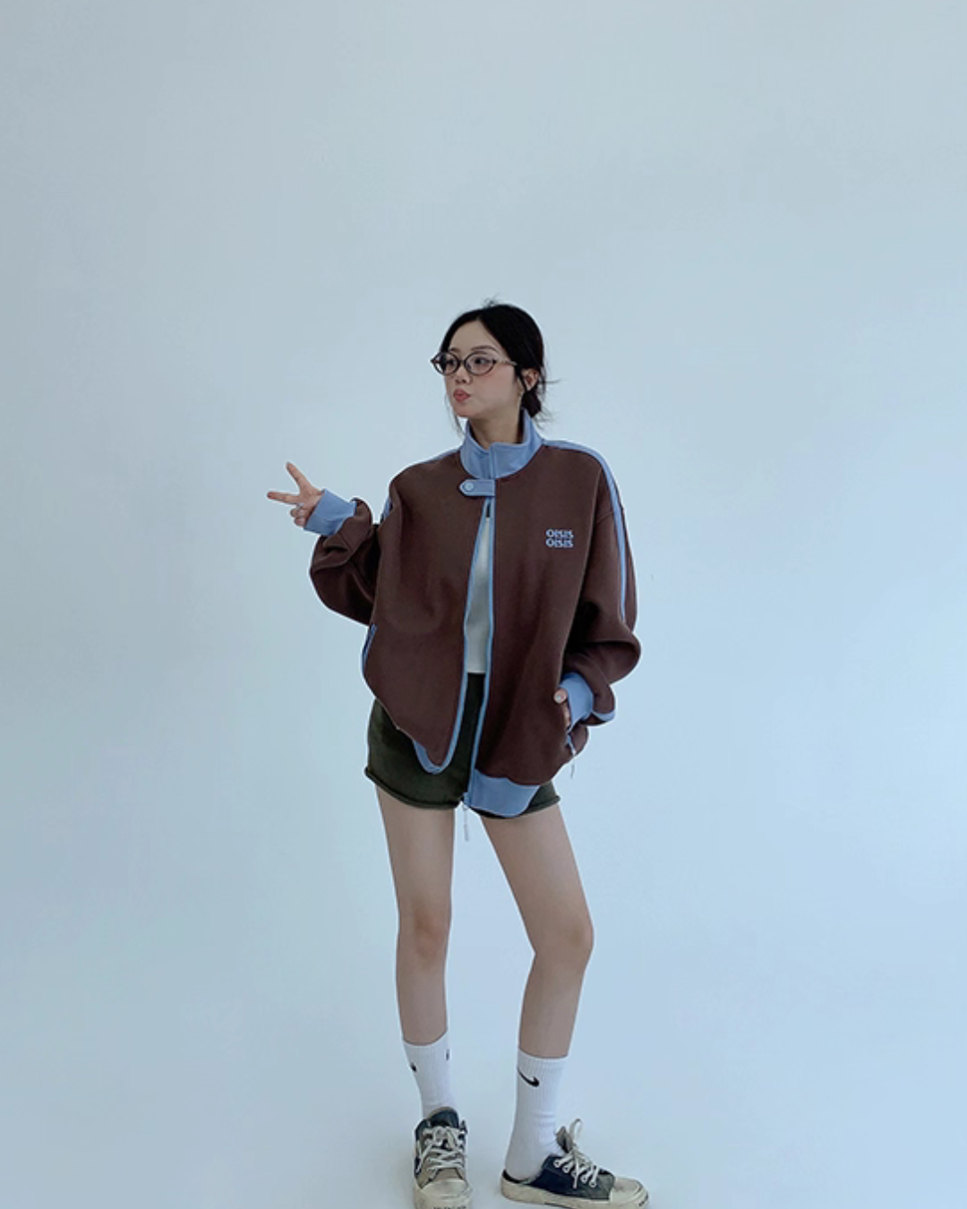 Stand Neck Track Jacket YLS0888