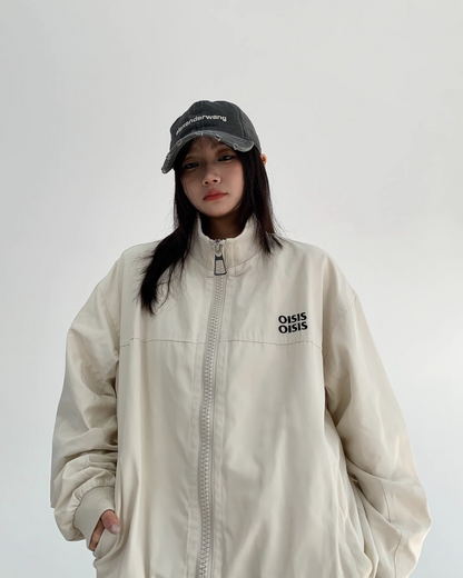Stand Neck Zip Up Jacket YLS0802