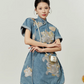 China Denim Fabric Dress LLA0003