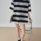 Sheer Lace Border Oversized T-Shirt FER0237
