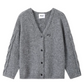 Paid Halter Neck Dress / Knit Cardigan WEO0003