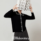 Slim Fit Knit Cardigan / Polka Dot Mini Skirt LLA0548